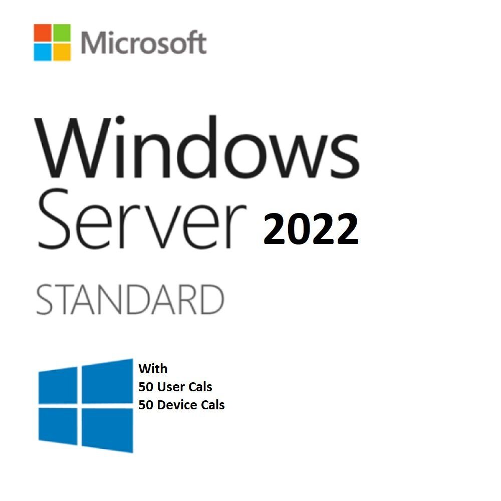 Windows Server 2022 Standard Edition With 50 Users & 50 Device