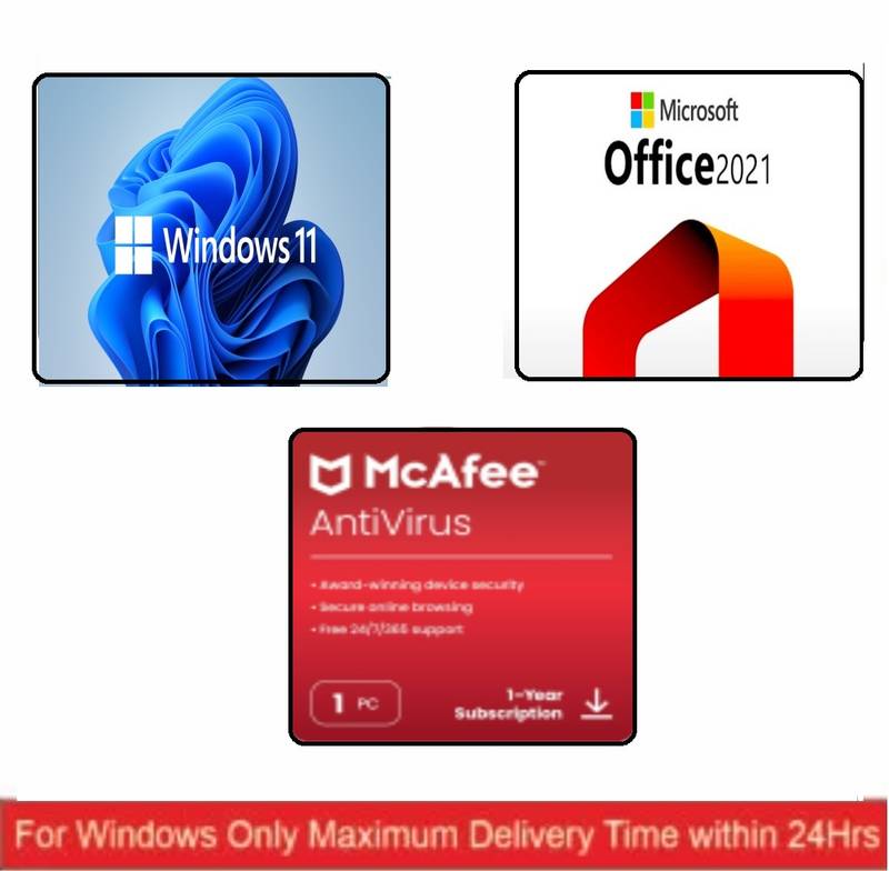 Win11Pro + Office 2021 Pro + Total Security Antivirus For windows